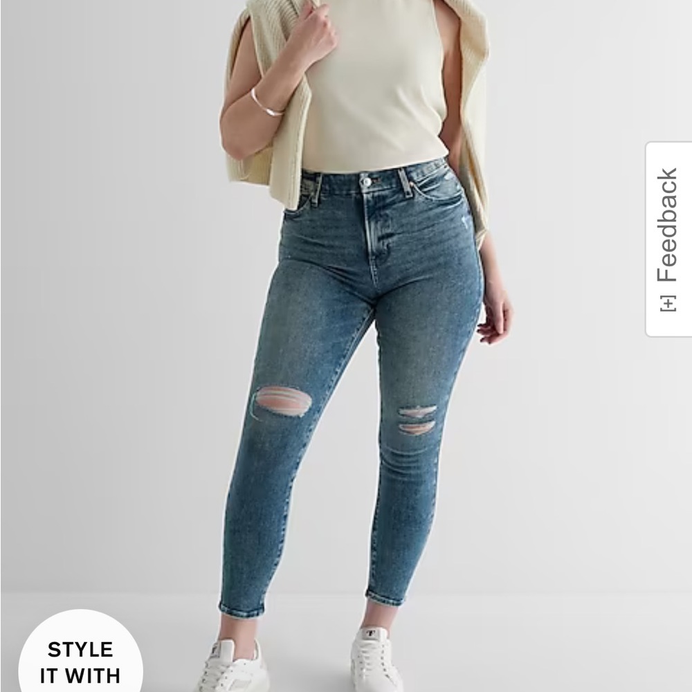 Express high waisted Skinny Jeans fits 12/14/16!